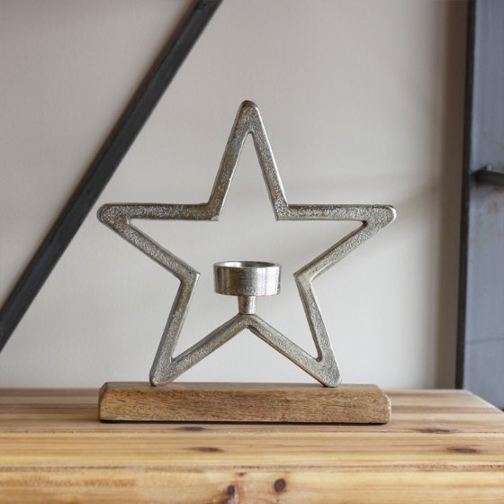 Star-Shaped Candle Holder
