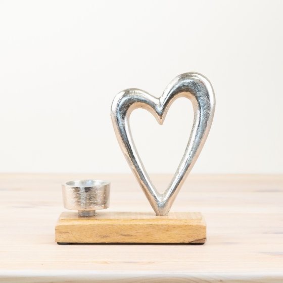Heart-Shaped Candle Holder
