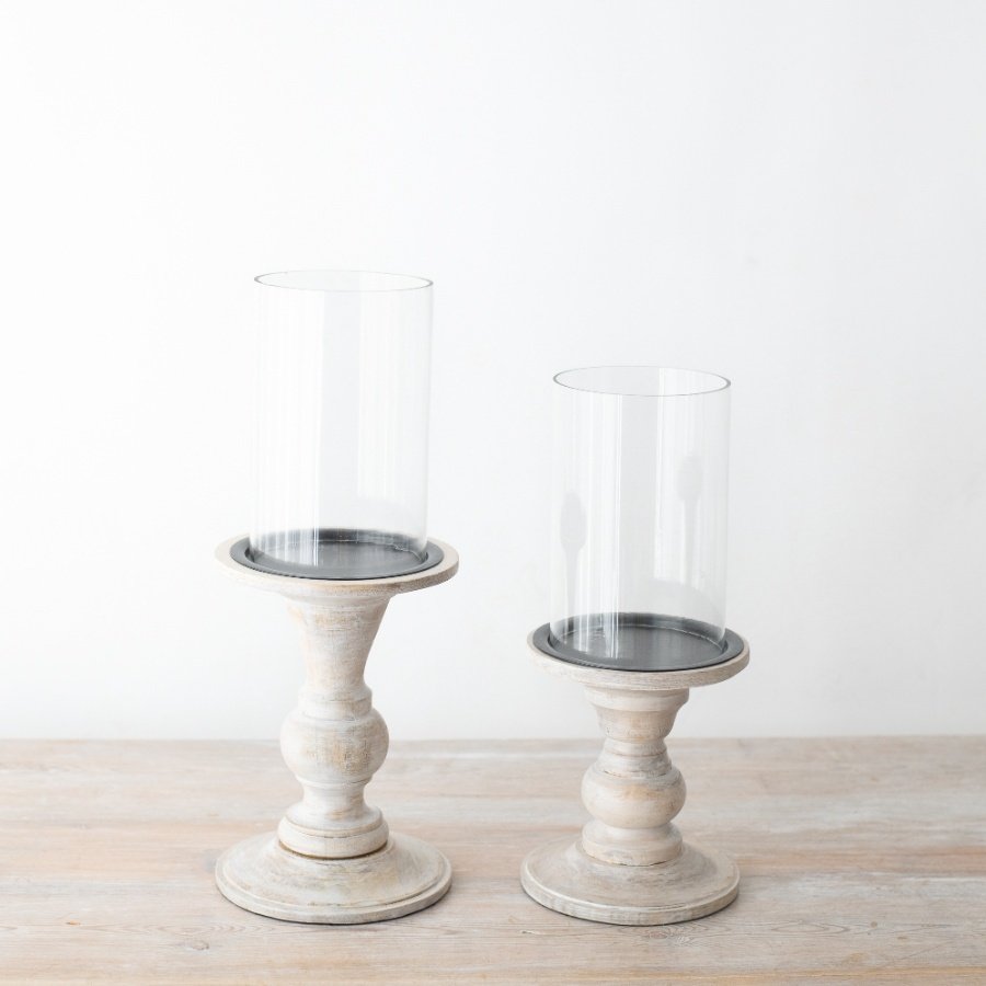 Glass Candle Holder Set