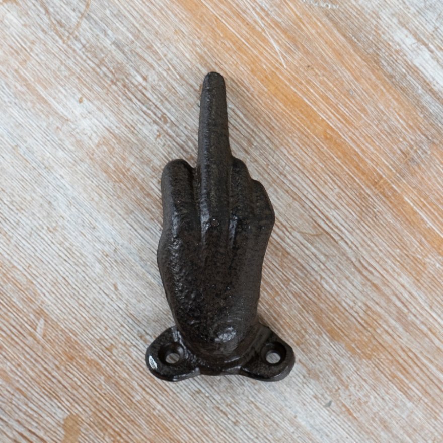 Decorative Hand-Shaped Door Knocker or Wall Hook