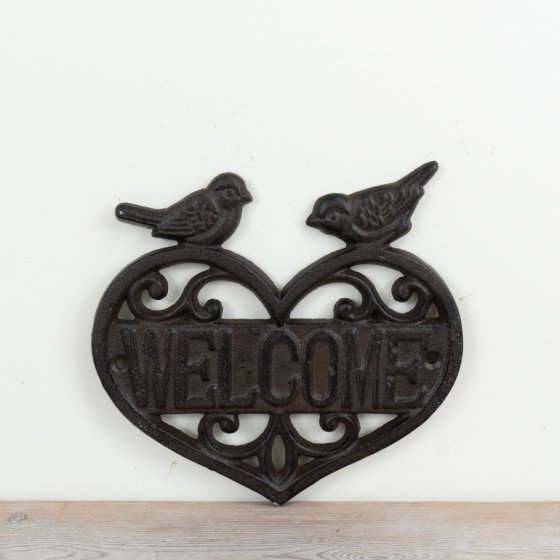 Welcome Heart Wall Sign