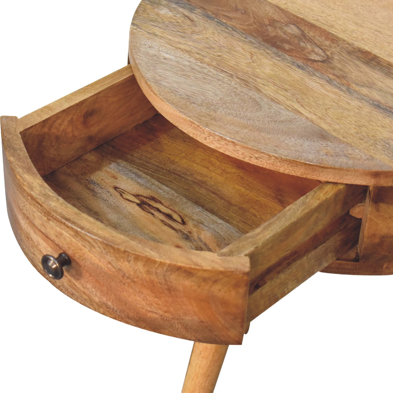 Wooden Side Table with Drawer