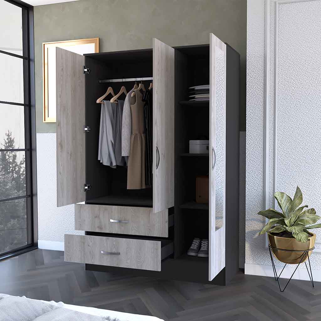 FlorenciaSMirroredArmoire-LightOak-Backgroundopened-FMFurniture-Armoire-FM5950CWZ.jpg