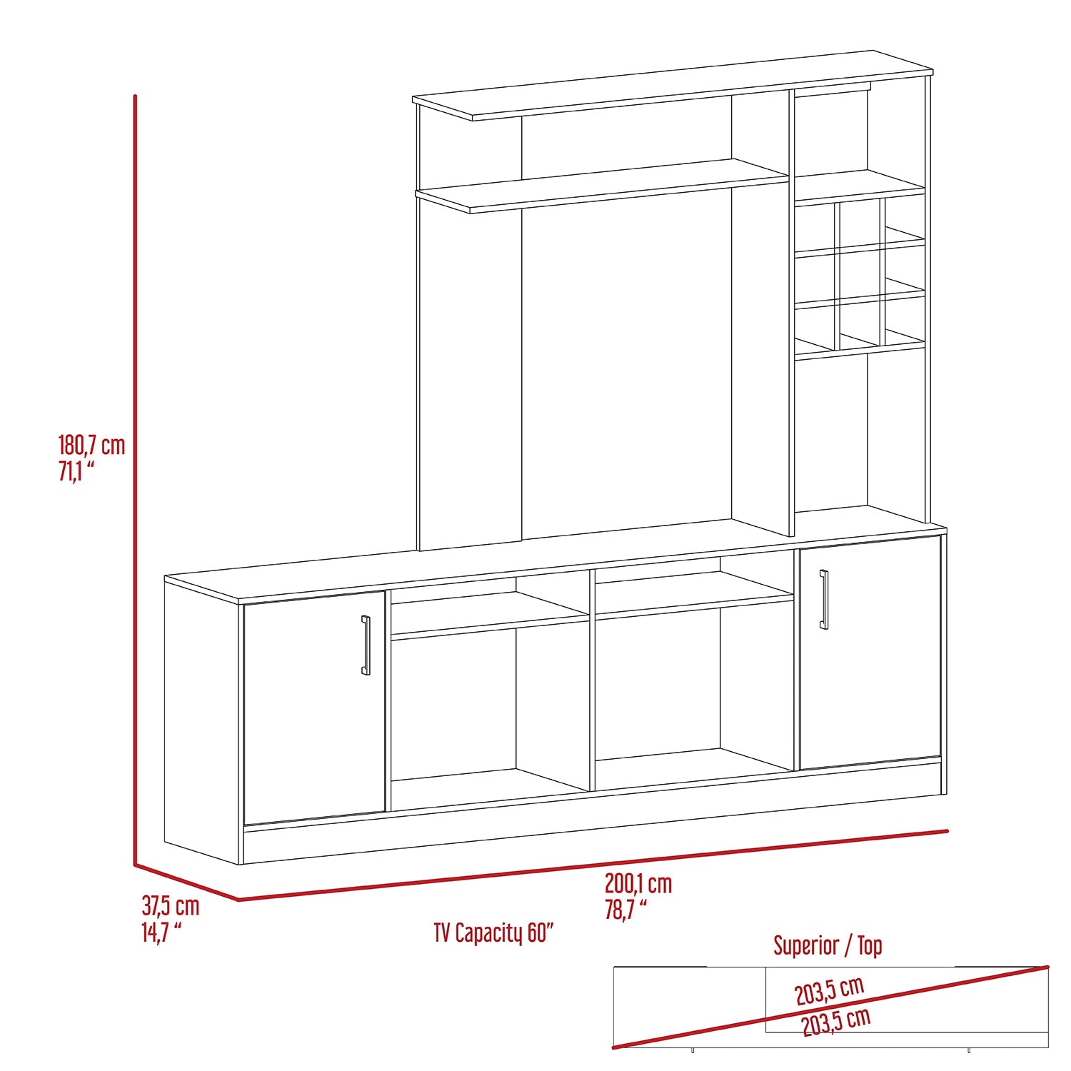 Premium Modern Entertainment Center