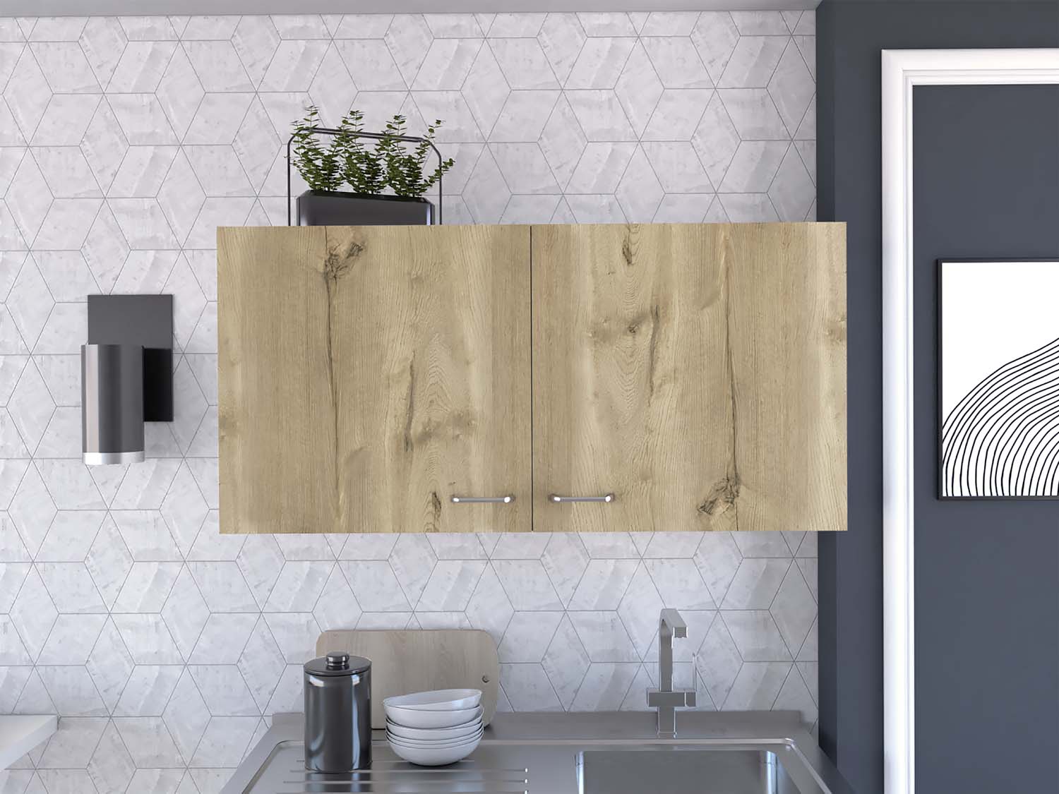 Modern Wall Cabinet with Two Doors