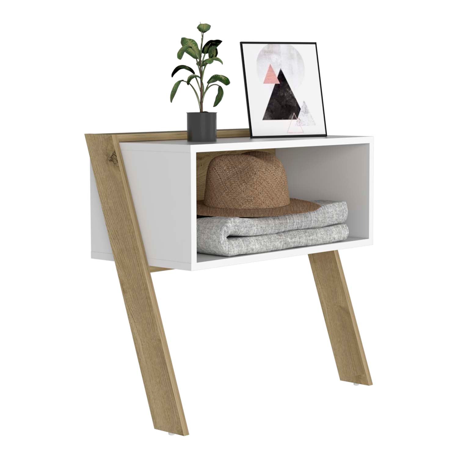 Modern Open Storage Nightstand