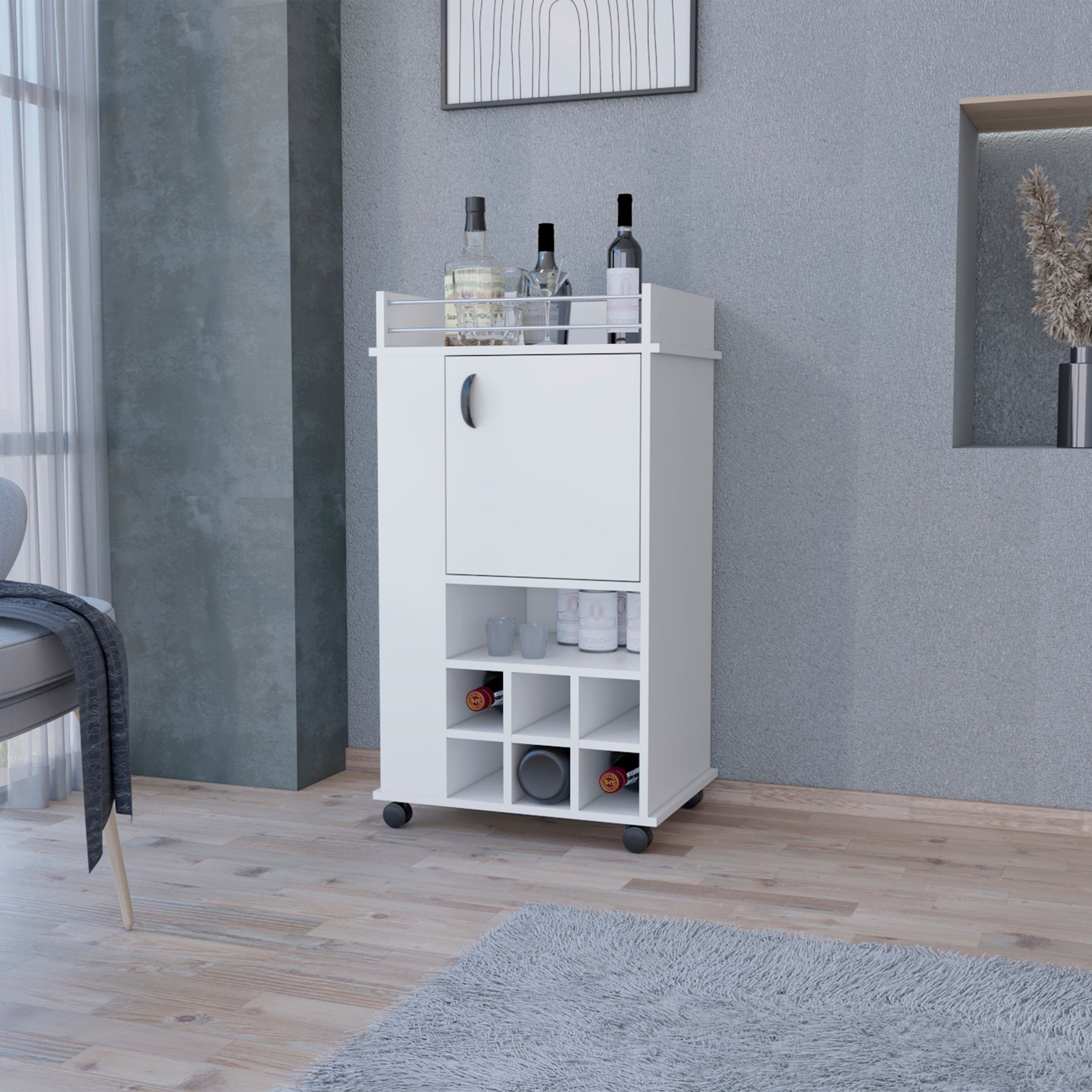 Modern Portable Bar Cart