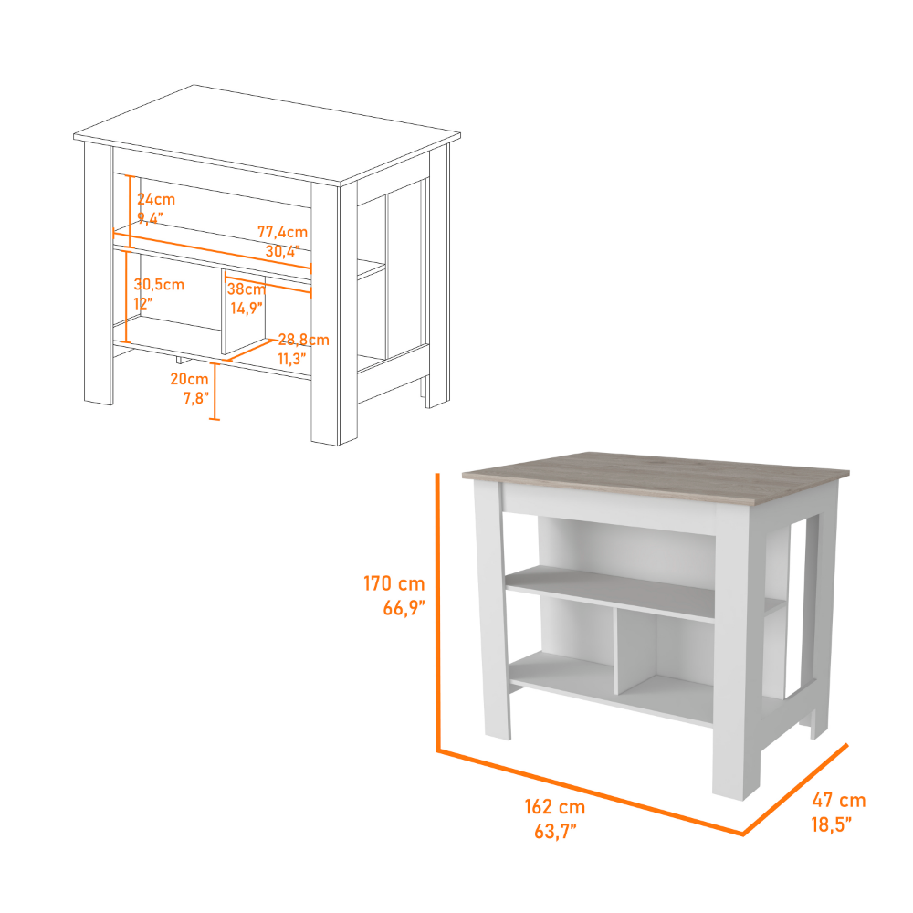 Premium Antibacterial Kitchen Island