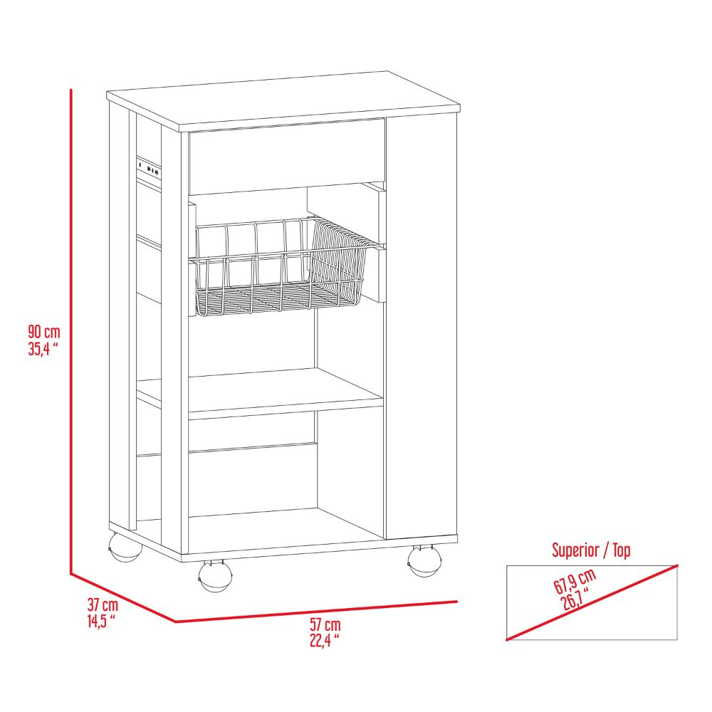 Modern Kitchen Storage Cart
