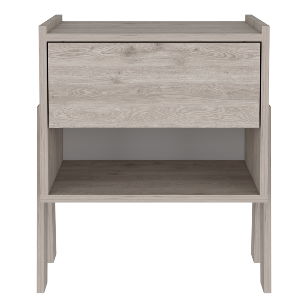 Modern Nightstand with Storage and Display
